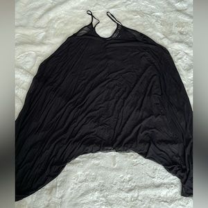 Foxblood sheer jumpsuit